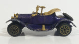 Vintage TinToys W.T. 233 Cadillac Dark Purple Die Cast Antique Car Vehicle - Hong Kong