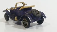 Vintage TinToys W.T. 233 Cadillac Dark Purple Die Cast Antique Car Vehicle - Hong Kong