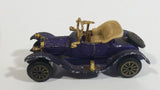 Vintage TinToys W.T. 233 Cadillac Dark Purple Die Cast Antique Car Vehicle - Hong Kong