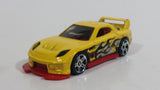 2013 Hot Wheels Police Pursuit 24 / Seven Yellow Die Cast Toy Car Vehicle