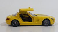 SIKU Mercedes-Benz SLS AMG Yellow Die Cast Toy Luxury Sports Car Vehicle with Opening Gull Wing Doors