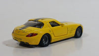 SIKU Mercedes-Benz SLS AMG Yellow Die Cast Toy Luxury Sports Car Vehicle with Opening Gull Wing Doors