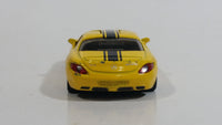 SIKU Mercedes-Benz SLS AMG Yellow Die Cast Toy Luxury Sports Car Vehicle with Opening Gull Wing Doors