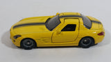 SIKU Mercedes-Benz SLS AMG Yellow Die Cast Toy Luxury Sports Car Vehicle with Opening Gull Wing Doors