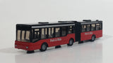 SIKU Park & Ride Articulated Hinged Bus Black and Red Die Cast Toy Public Transit Vehicle