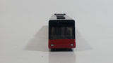 SIKU Park & Ride Articulated Hinged Bus Black and Red Die Cast Toy Public Transit Vehicle