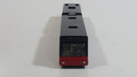 SIKU Park & Ride Articulated Hinged Bus Black and Red Die Cast Toy Public Transit Vehicle