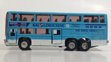 Unknown Brand Korean Airline KAL Limousine Double Decker Airport Bus Sky Blue Die Cast Toy Public Transit Vehicle