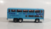 Unknown Brand Korean Airline KAL Limousine Double Decker Airport Bus Sky Blue Die Cast Toy Public Transit Vehicle