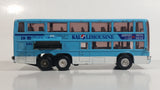 Unknown Brand Korean Airline KAL Limousine Double Decker Airport Bus Sky Blue Die Cast Toy Public Transit Vehicle