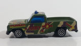 Unknown Brand Danger Rescue Army Truck #13 Army Green Camouflage Die Cast Toy Military Car Vehicle