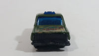 Unknown Brand Danger Rescue Army Truck #13 Army Green Camouflage Die Cast Toy Military Car Vehicle