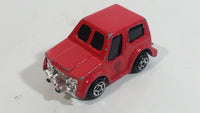 Vintage Buddy L "Metal Made" Mini Fire Dept. Red Die Cast Toy Car Vehicle