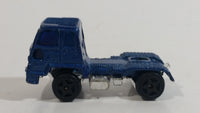 Unknown Brand Semi Tractor Truck Rig Dark Blue Die Cast Toy Car Vehicle