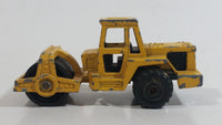 Majorette No. 226 Steam Roller Yellow Die Cast Toy Car Road Construction Equipment Vehicle