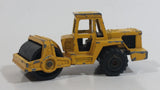 Majorette No. 226 Steam Roller Yellow Die Cast Toy Car Road Construction Equipment Vehicle