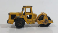 Majorette No. 226 Steam Roller Yellow Die Cast Toy Car Road Construction Equipment Vehicle