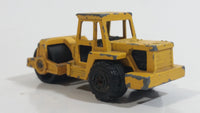 Majorette No. 226 Steam Roller Yellow Die Cast Toy Car Road Construction Equipment Vehicle