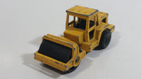 Majorette No. 226 Steam Roller Yellow Die Cast Toy Car Road Construction Equipment Vehicle