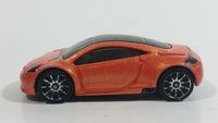 2004 Hot Wheels First Editions Realistix Mitsubishi Eclipse Concept Metalflake Orange Die Cast Toy Car Vehicle