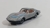 Unknown Brand Corvette Stingray Silver Grey Die Cast Toy Car Vehicle