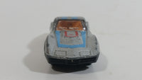 Unknown Brand Corvette Stingray Silver Grey Die Cast Toy Car Vehicle