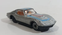 Unknown Brand Corvette Stingray Silver Grey Die Cast Toy Car Vehicle