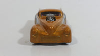 2004 Hot Wheels Smashville '41 Willys Smash Mouth Gold Die Cast Toy Hot Rod Car Vehicle