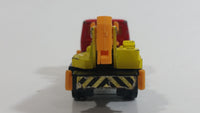 Rare Eidai Grip No. 40 Skymaster Utility Crane Truck Red Yellow, Black, Orange 1/62 Scale Die Cast Toy Car Construction Equipment Machinery Vehicle with Driver Inside