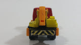 Rare Eidai Grip No. 40 Skymaster Utility Crane Truck Red Yellow, Black, Orange 1/62 Scale Die Cast Toy Car Construction Equipment Machinery Vehicle with Driver Inside