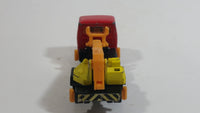 Rare Eidai Grip No. 40 Skymaster Utility Crane Truck Red Yellow, Black, Orange 1/62 Scale Die Cast Toy Car Construction Equipment Machinery Vehicle with Driver Inside