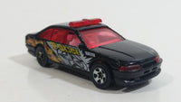 2004 Hot Wheels Smashville Police Cruiser Black Die Cast Toy Emergency Response Cop Vehicle