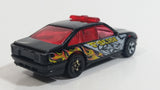 2004 Hot Wheels Smashville Police Cruiser Black Die Cast Toy Emergency Response Cop Vehicle