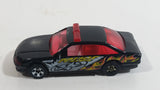 2004 Hot Wheels Smashville Police Cruiser Black Die Cast Toy Emergency Response Cop Vehicle