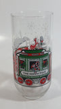 1980s McCrory Stores Inc Enjoy Coca-Cola Classic Santa Claus Conducting The North Pole Express Train Christmas Holiday Themed 6" Tall Glass Cup