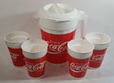 PackerWare Enjoy Coca-Cola Classic Plastic Pitcher with 4 Matching Cups