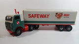 Vintage Safeway Semi Truck Tractor Trailer Rig "Right From Safeway" 16" Long Plastic and Tin Litho Toy Car Vehicle - Japan