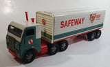 Vintage Safeway Semi Truck Tractor Trailer Rig "Right From Safeway" 16" Long Plastic and Tin Litho Toy Car Vehicle - Japan