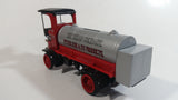 1995 Edition ERTL Texaco The Texas Company "Petroleum & It's Products" 1910 Mack Senior Fuel Truck Red Silver Black Die Cast Metal Coin Bank