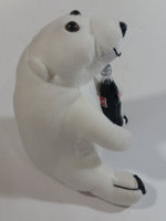 Coca-Cola Coke Soda Pop Beverages White Polar Bear Stuffed Animal Plush Plushy Collectible