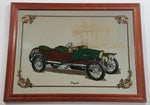 Vintage Early Model Bugatti Antique Car with House in Background 12" x 16" Wood Framed Glass Mirror Man Cave Garage Collectible