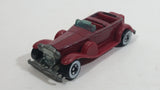 1986 Hot Wheels '31 Doozie Maroon Red Die Cast Toy Car Vehicle WW Malaysia