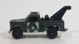 Buddy L "Metal Made" Mini Army Military Tow Truck Olive Green Die Cast Toy Car Vehicle