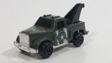 Buddy L "Metal Made" Mini Army Military Tow Truck Olive Green Die Cast Toy Car Vehicle