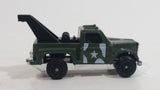 Buddy L "Metal Made" Mini Army Military Tow Truck Olive Green Die Cast Toy Car Vehicle