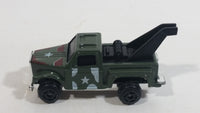 Buddy L "Metal Made" Mini Army Military Tow Truck Olive Green Die Cast Toy Car Vehicle