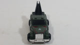 Buddy L "Metal Made" Mini Army Military Tow Truck Olive Green Die Cast Toy Car Vehicle