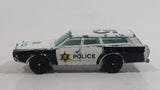 Yatming Ford Station Wagon No. 1015 White Police Cop #115 Die Cast Toy Car Vehicle