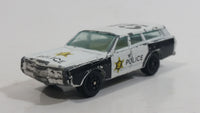 Yatming Ford Station Wagon No. 1015 White Police Cop #115 Die Cast Toy Car Vehicle