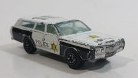 Yatming Ford Station Wagon No. 1015 White Police Cop #115 Die Cast Toy Car Vehicle